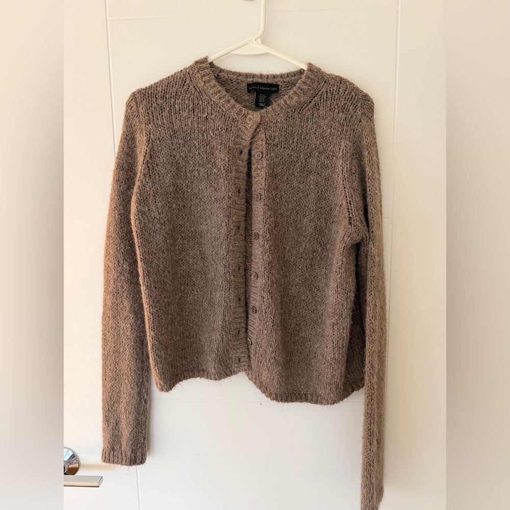 House of Harlow 1960 Taupe Knit Cardigan